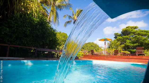 la piscine au paddle camp de Tibau au Brésil