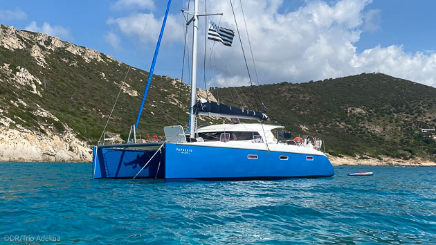 Croisière SUP en Méditerranée sur un catamaran