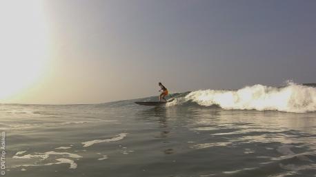 soleil et vagues en inde pour de belles sessions de stand up paddle dans les vagues
